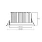 ART-RD-623 LED Светильник встраиваемый неповоротный Downlight   -  Встраиваемые светильники 